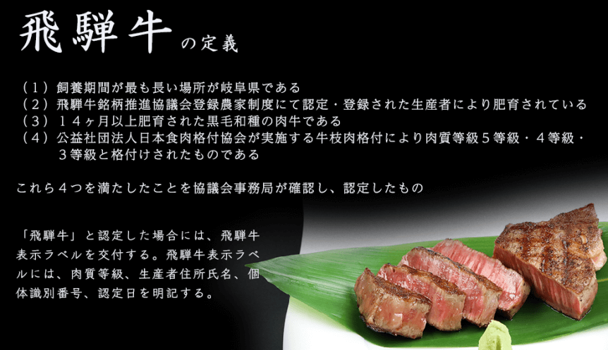 飛騨牛の定義について